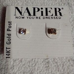 Napier cz earrings